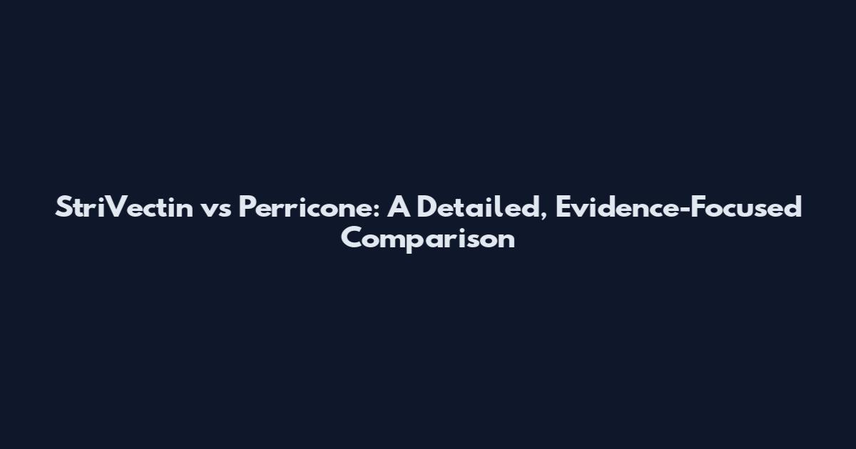 StriVectin vs Perricone: A Detailed, Evidence-Focused Comparison