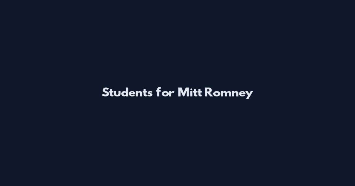 Students for Mitt Romney