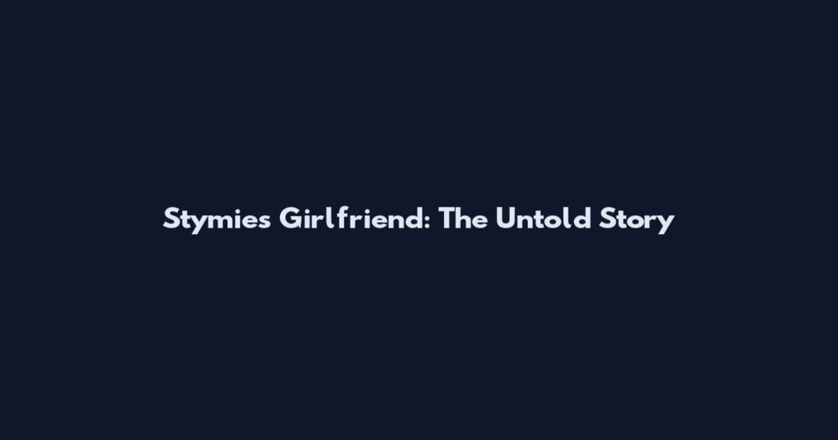 Stymie's Girlfriend: The Untold Story
