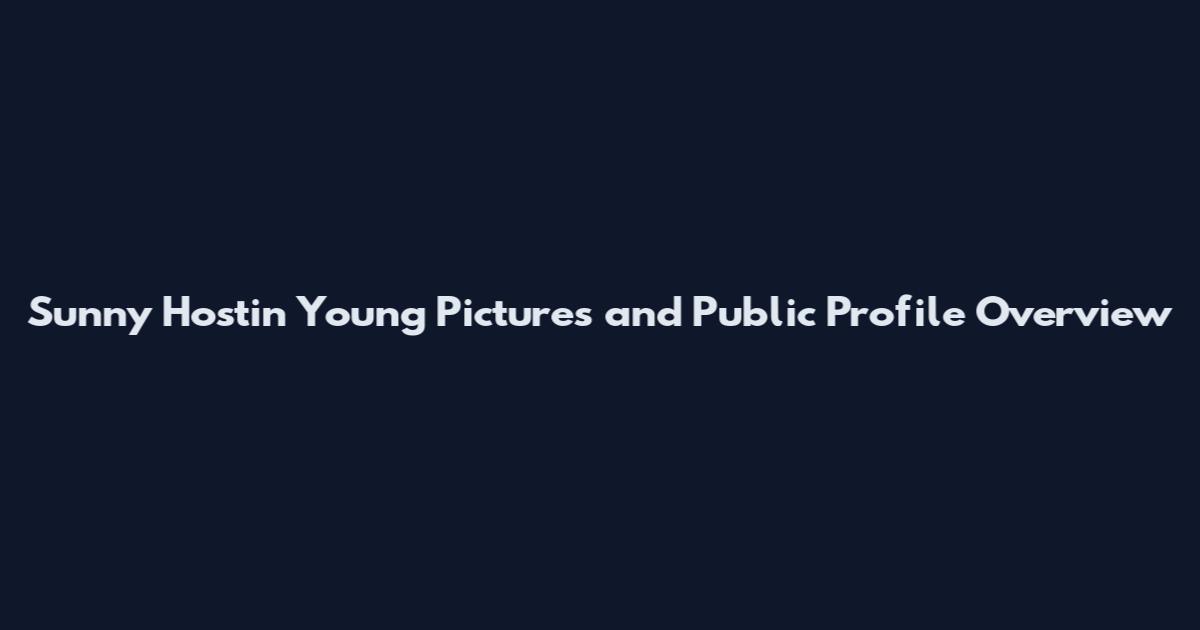 Sunny Hostin Young Pictures and Public Profile Overview