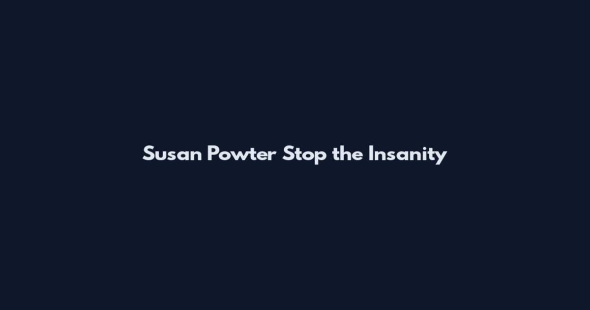 Susan Powter Stop the Insanity