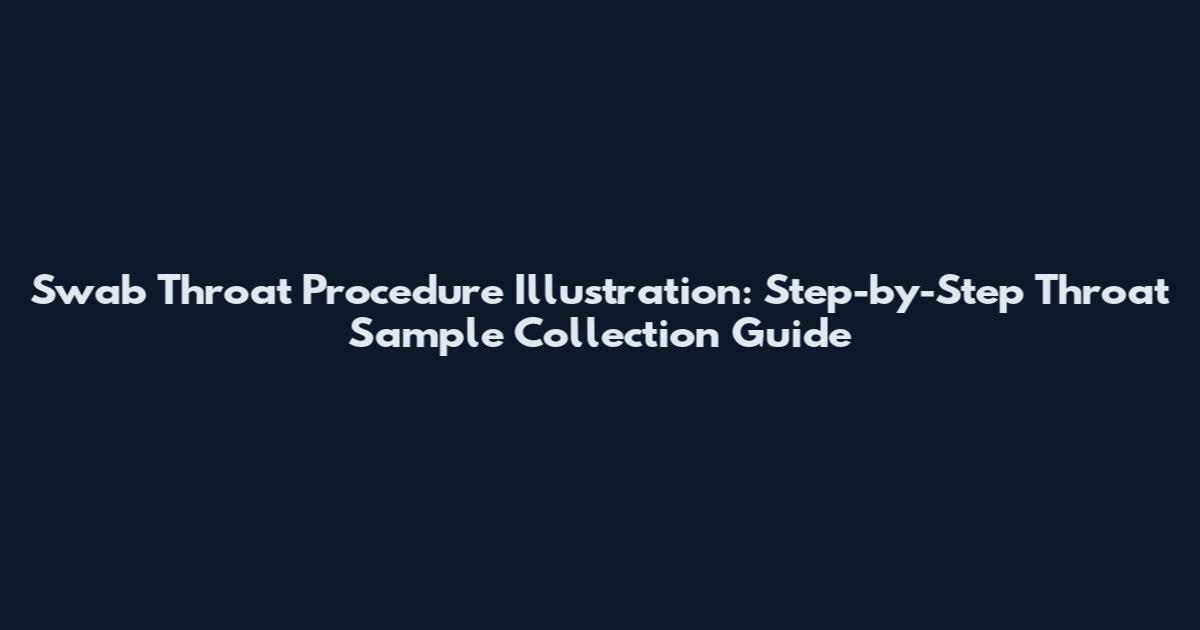Swab Throat Procedure Illustration: Step-by-Step Throat Sample Collection Guide