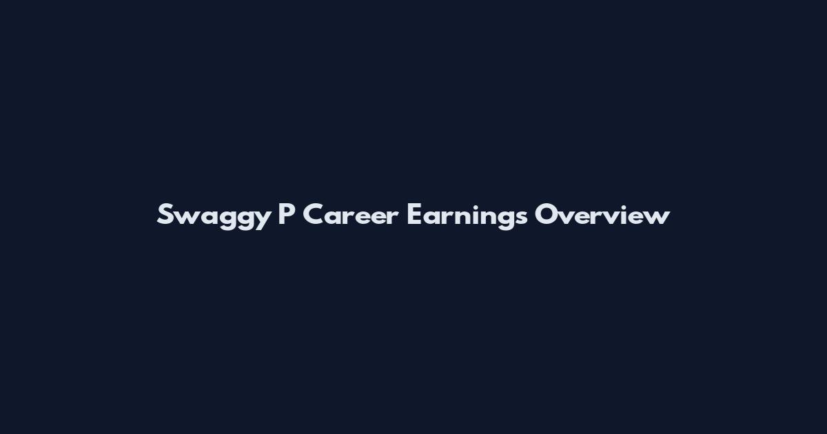 Swaggy P Career Earnings Overview