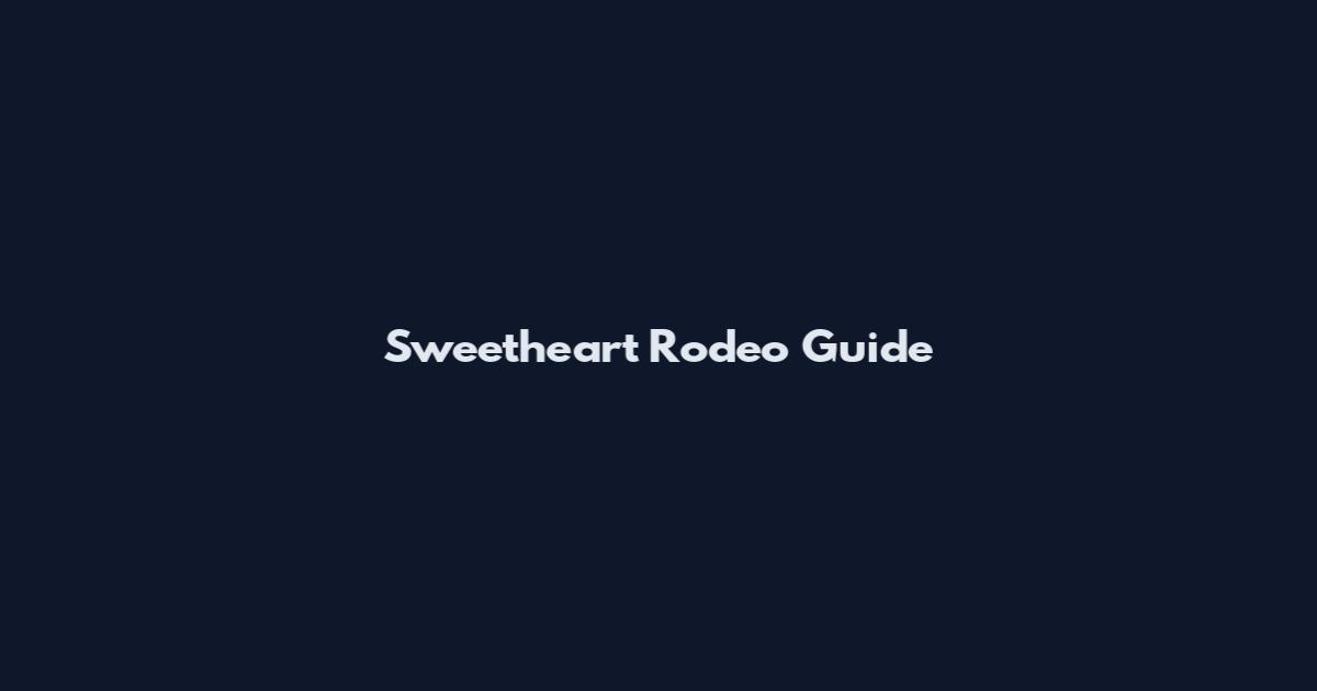 Sweetheart Rodeo Guide