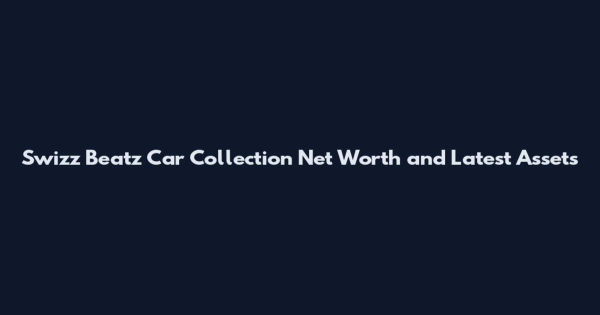 Swizz Beatz Car Collection Net Worth and Latest Assets