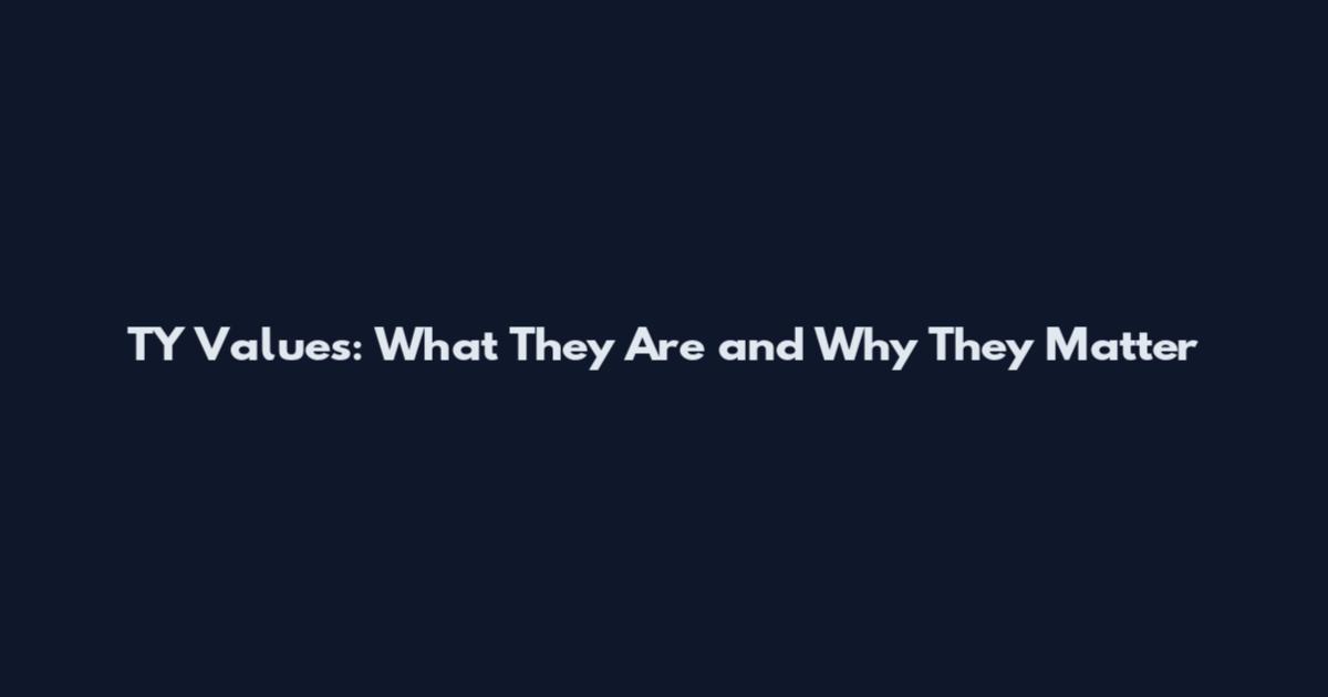 TY Values: What They Are and Why They Matter