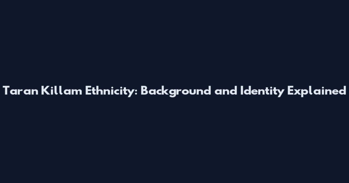Taran Killam Ethnicity: Background and Identity Explained
