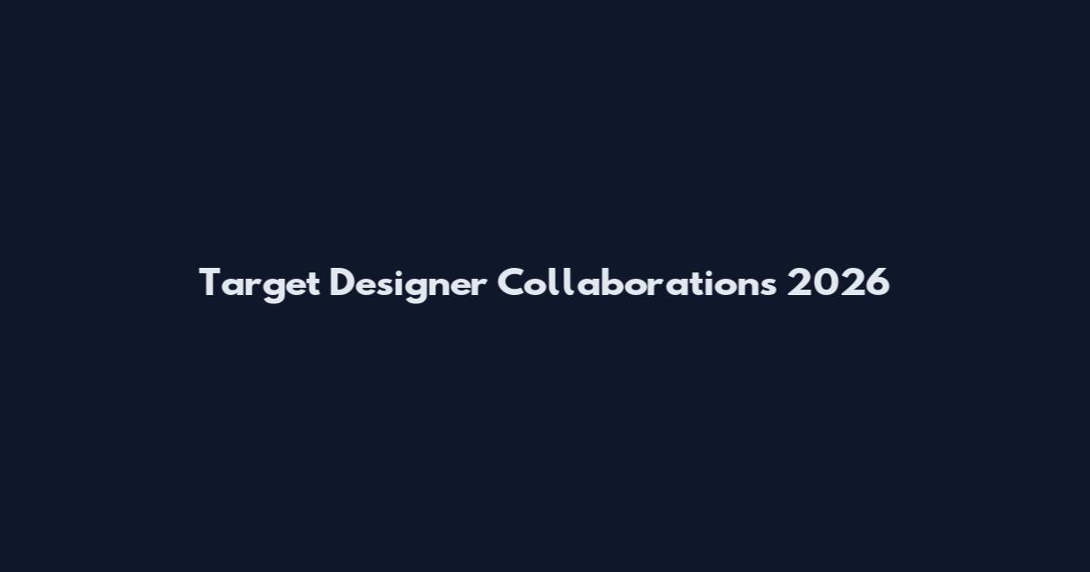 Target Designer Collaborations 2026