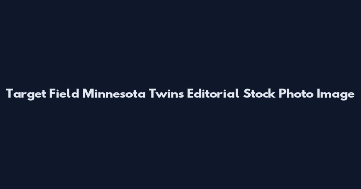 Target Field Minnesota Twins Editorial Stock Photo Image