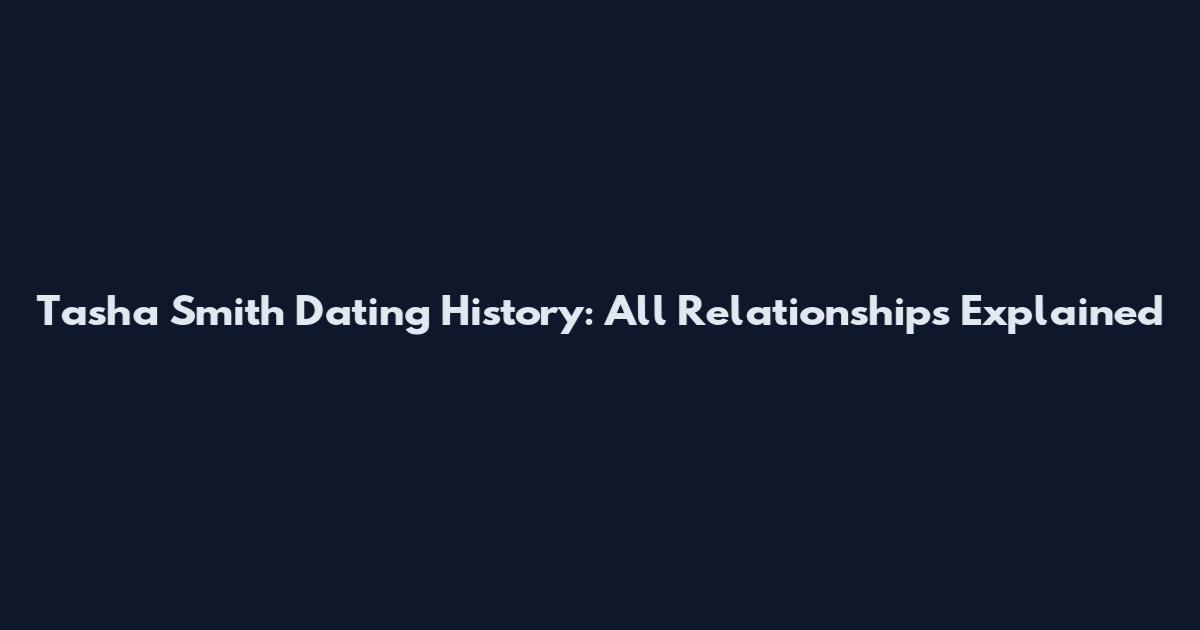 Tasha Smith Dating History: All Relationships Explained