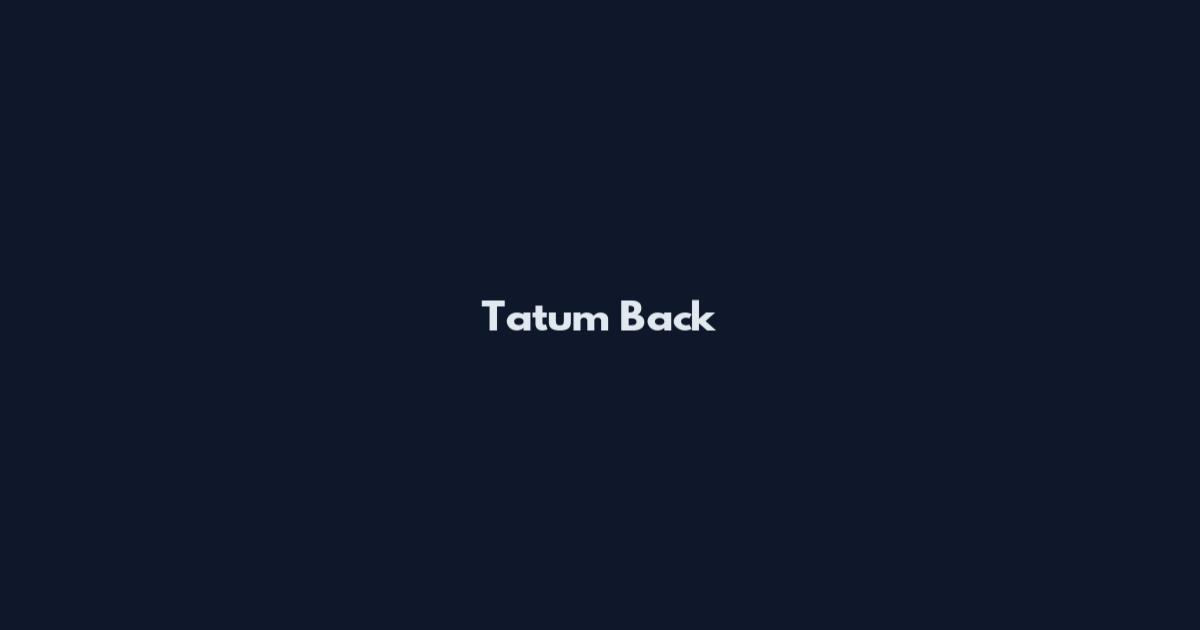 Tatum Back