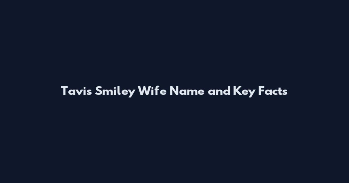 Tavis Smiley Wife Name and Key Facts