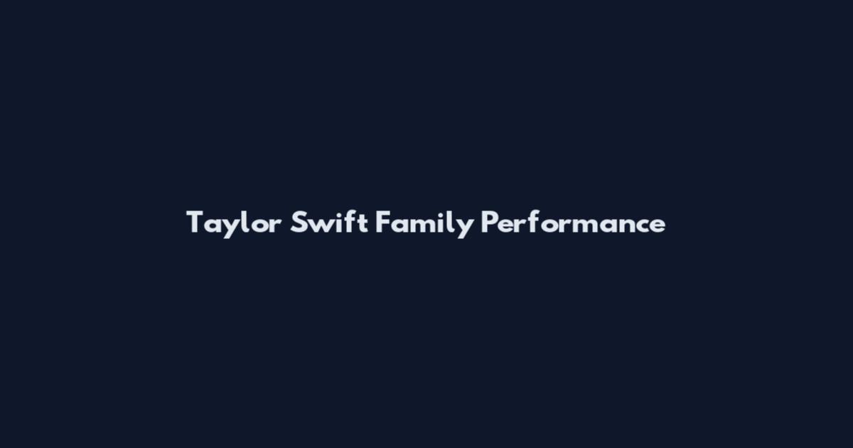 Taylor Swift Family Performance