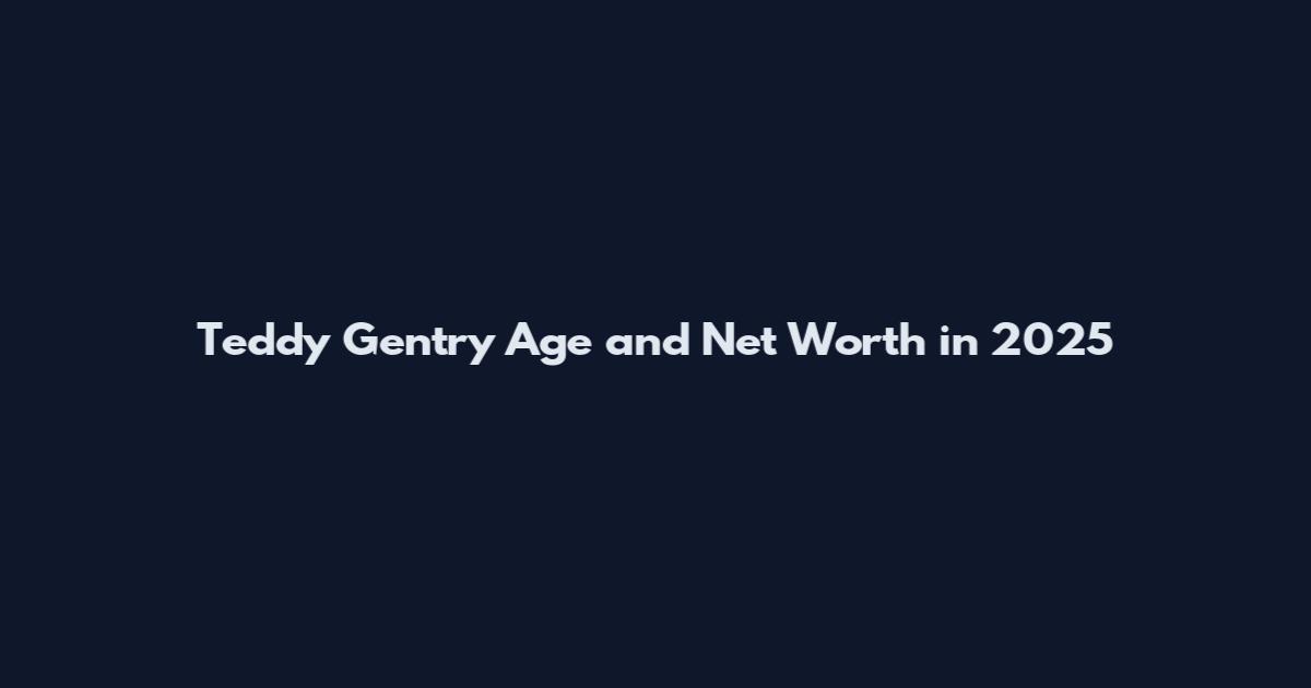 Teddy Gentry Age and Net Worth in 2025
