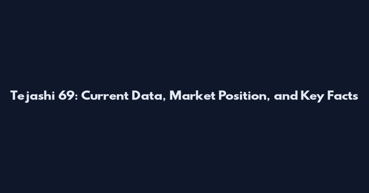 Tejashi 69: Current Data, Market Position, and Key Facts