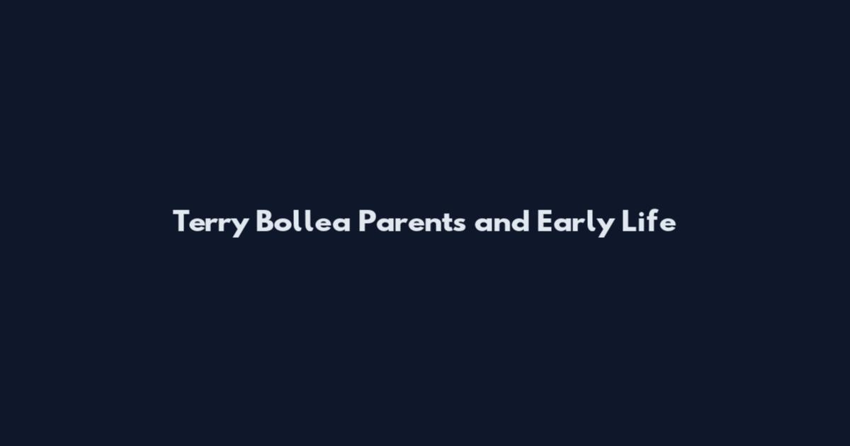 Terry Bollea Parents and Early Life