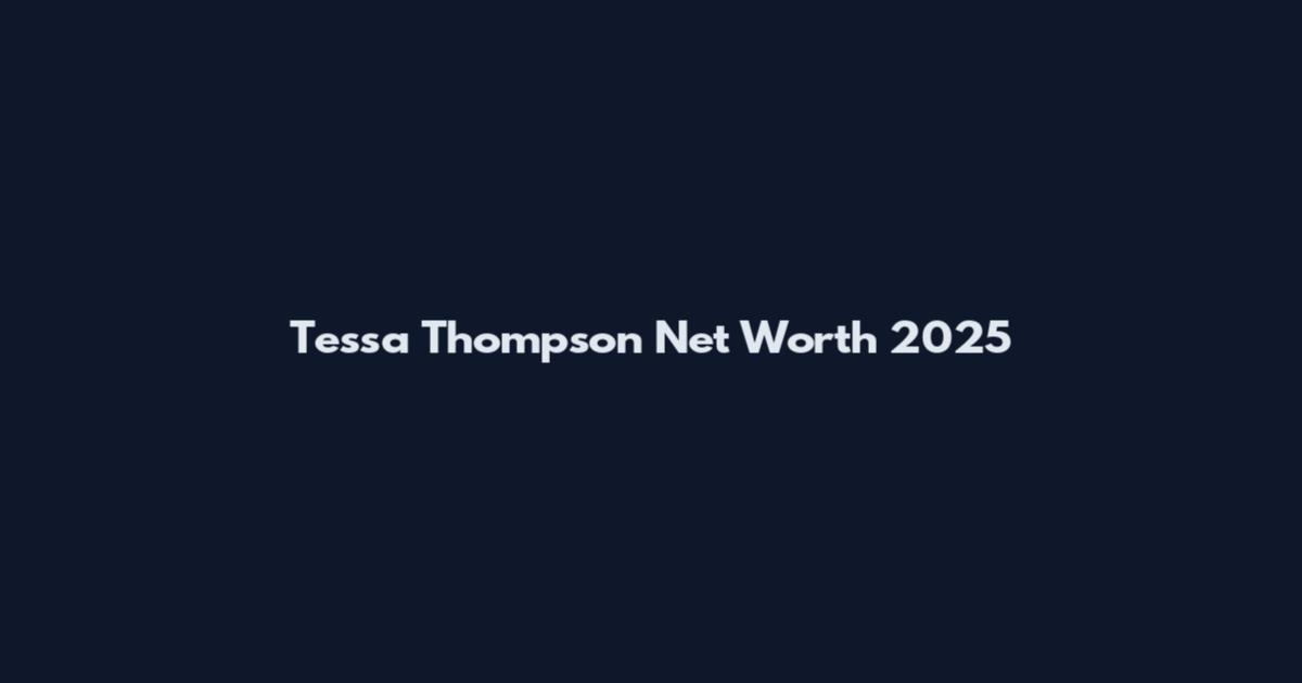 Tessa Thompson Net Worth 2025
