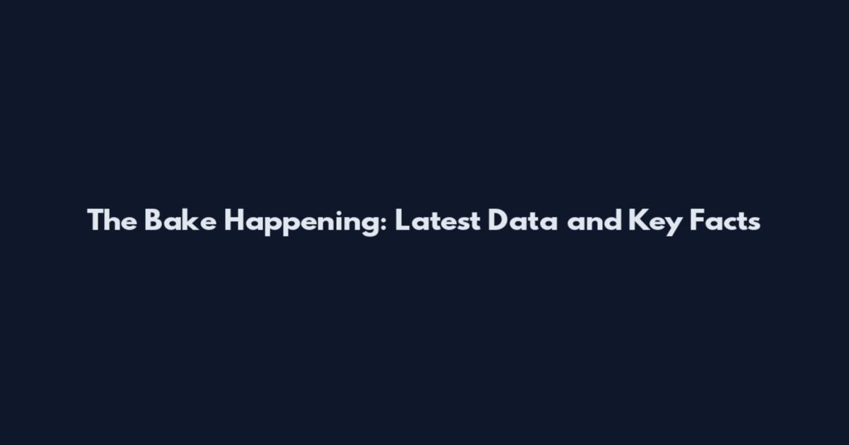 The Bake Happening: Latest Data and Key Facts