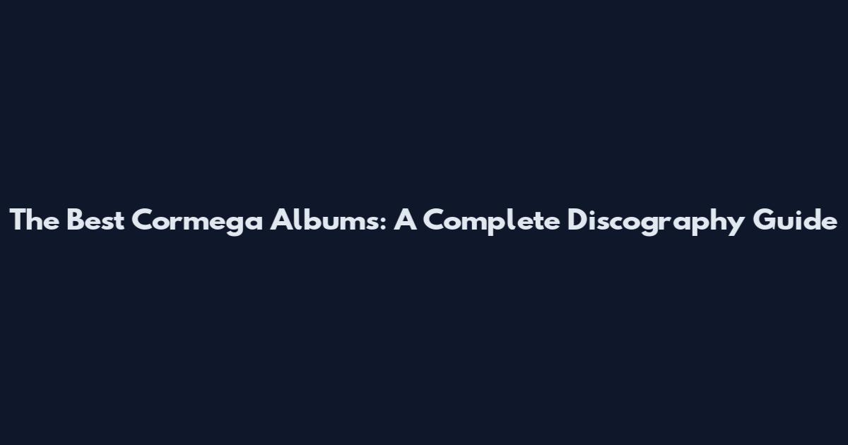 The Best Cormega Albums: A Complete Discography Guide