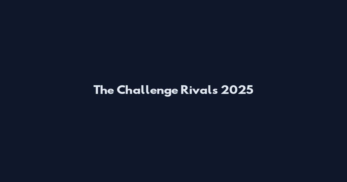 The Challenge Rivals 2025