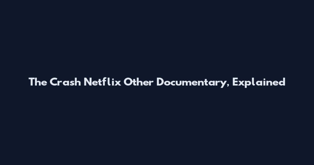 The Crash Netflix Other Documentary, Explained