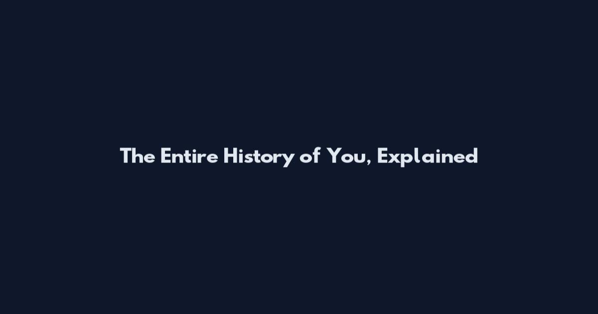 The Entire History of You, Explained