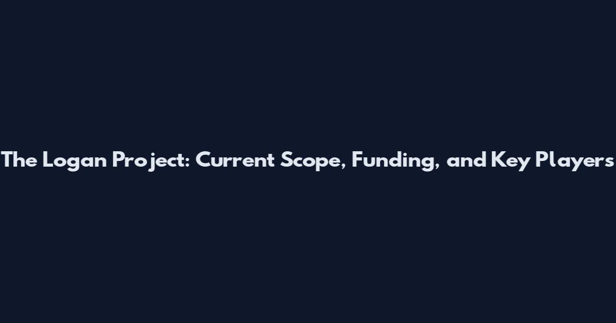 The Logan Project: Current Scope, Funding, and Key Players
