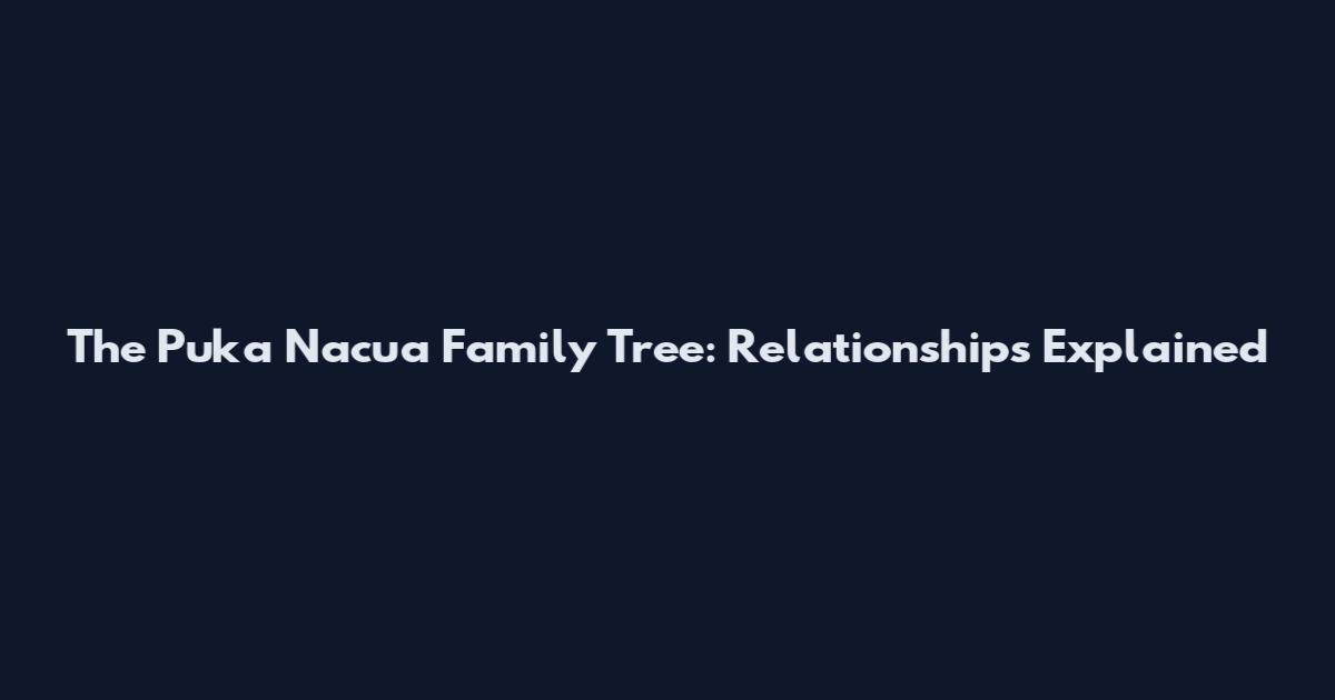 The Puka Nacua Family Tree: Relationships Explained