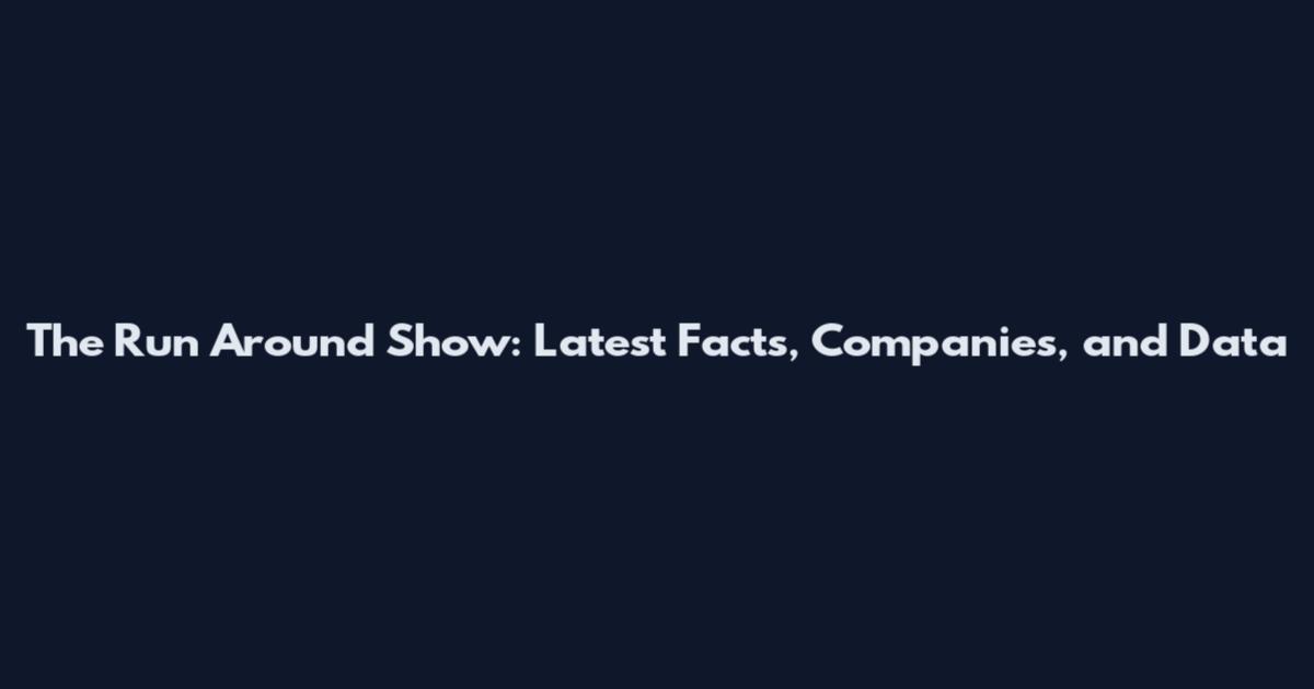 The Run Around Show: Latest Facts, Companies, and Data