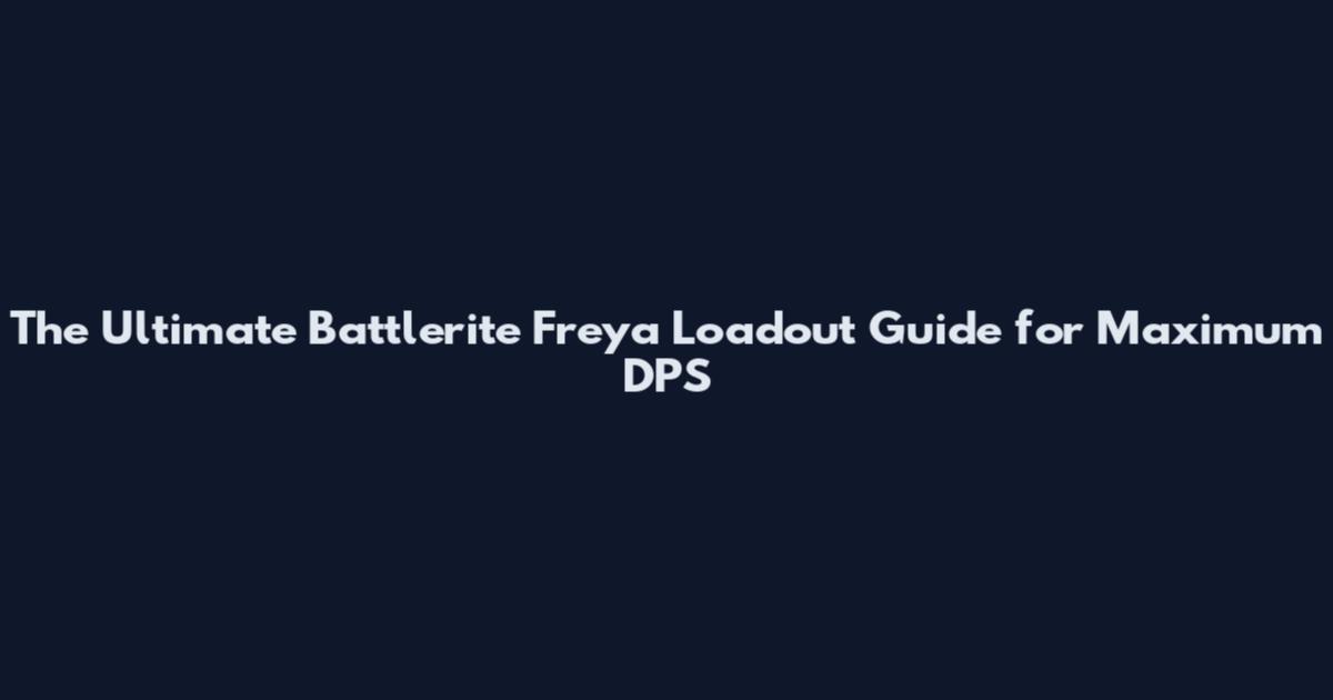 The Ultimate Battlerite Freya Loadout Guide for Maximum DPS