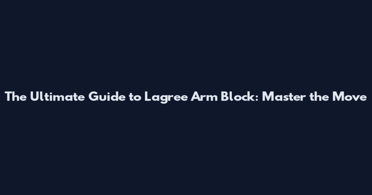 The Ultimate Guide to Lagree Arm Block: Master the Move