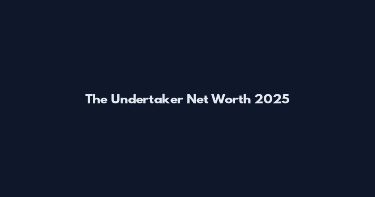 The Undertaker Net Worth 2025