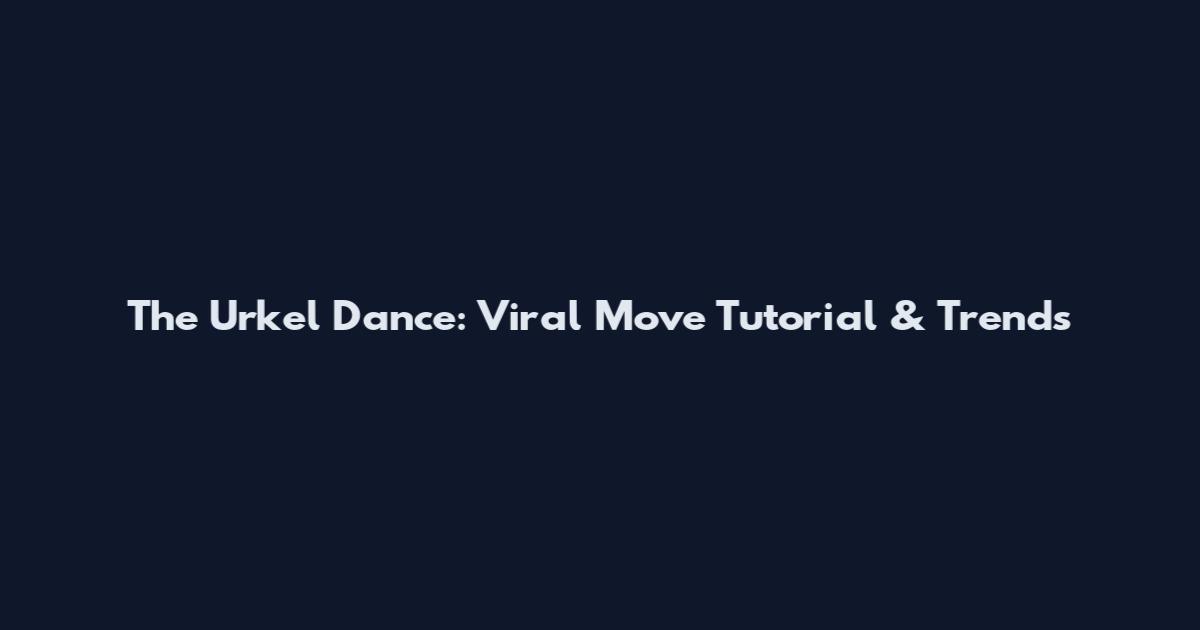 The Urkel Dance: Viral Move Tutorial & Trends