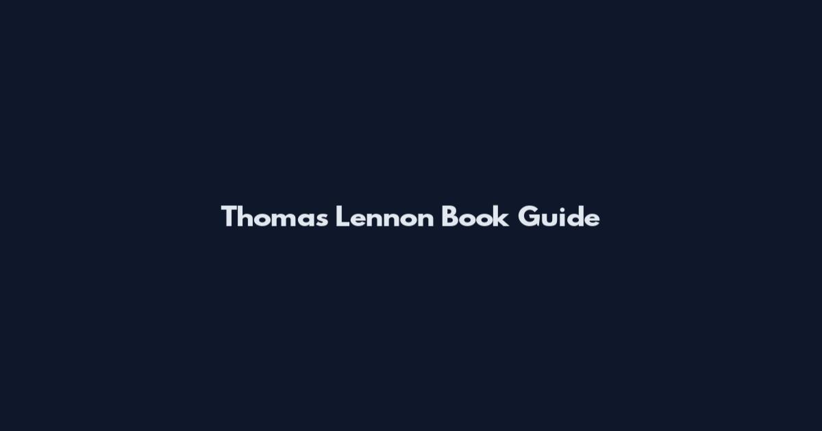 Thomas Lennon Book Guide