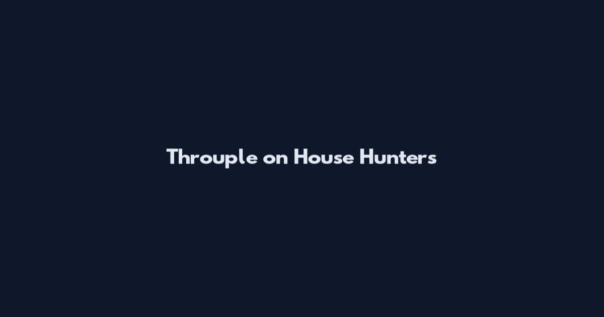 Throuple on House Hunters