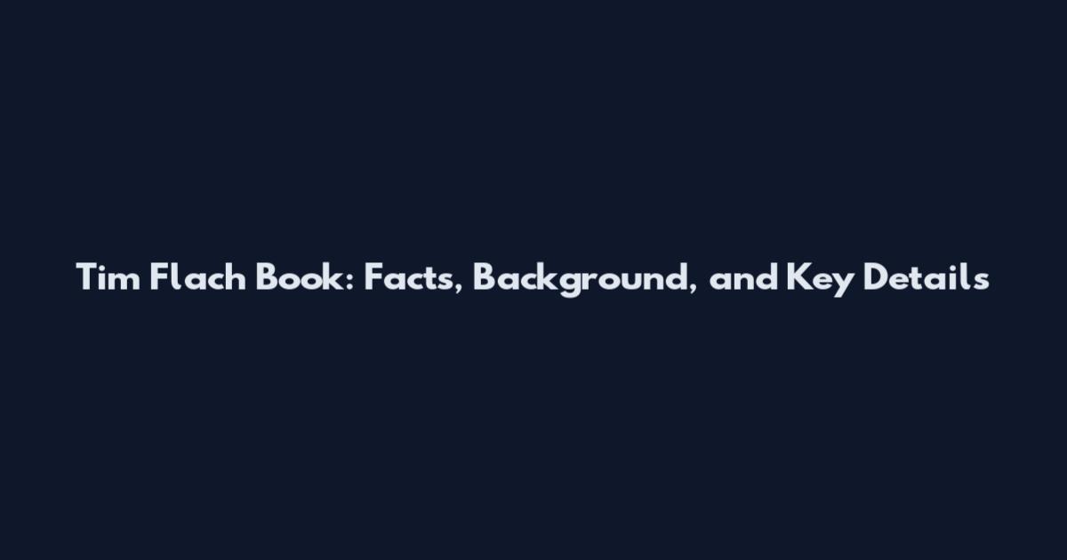 Tim Flach Book: Facts, Background, and Key Details