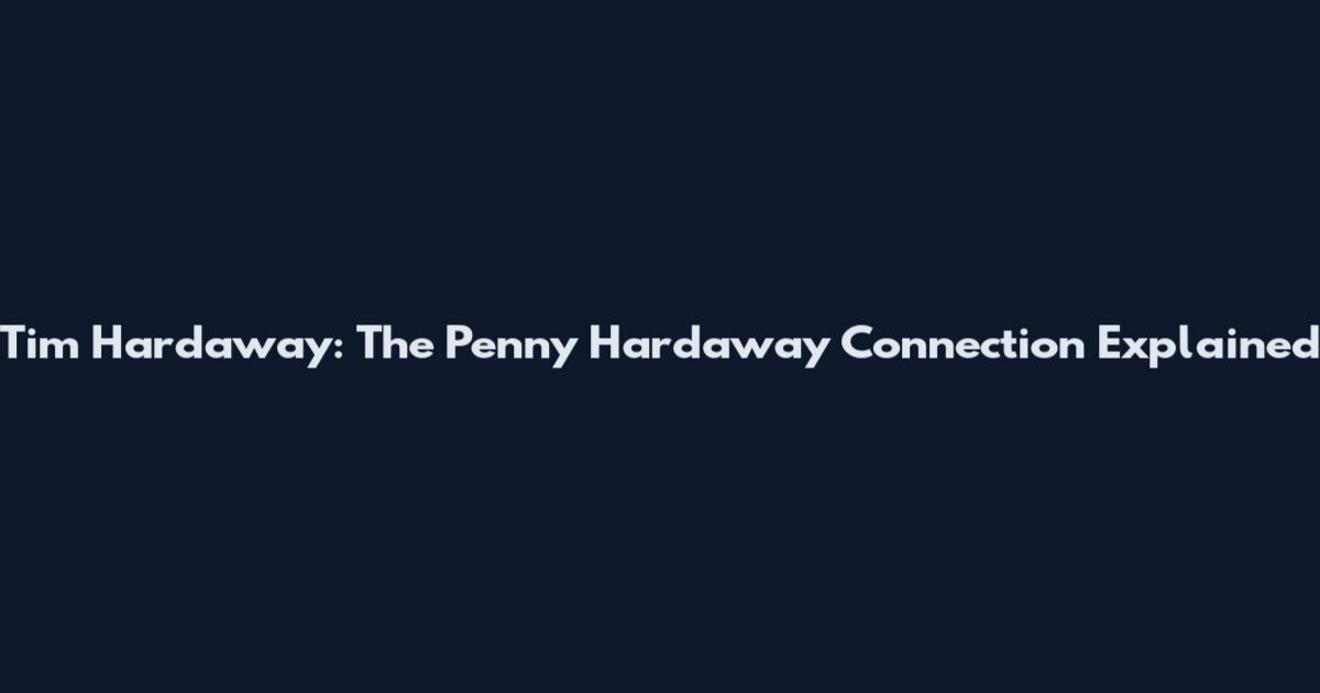 Tim Hardaway: The Penny Hardaway Connection Explained