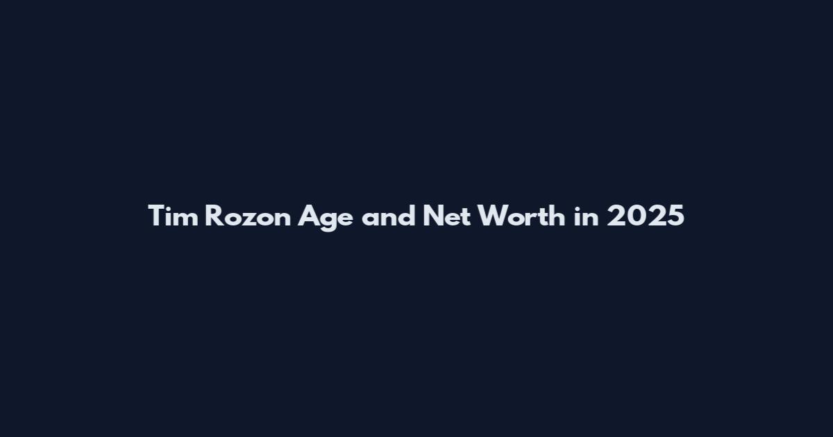 Tim Rozon Age and Net Worth in 2025