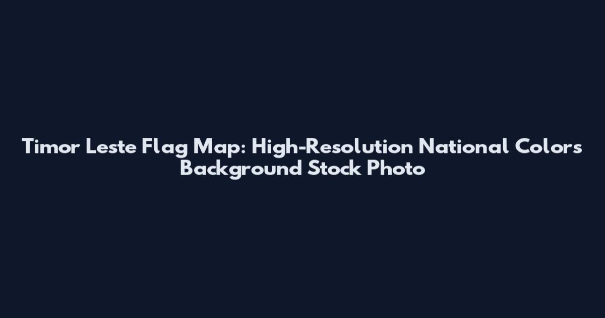 Timor Leste Flag Map: High-Resolution National Colors Background Stock Photo