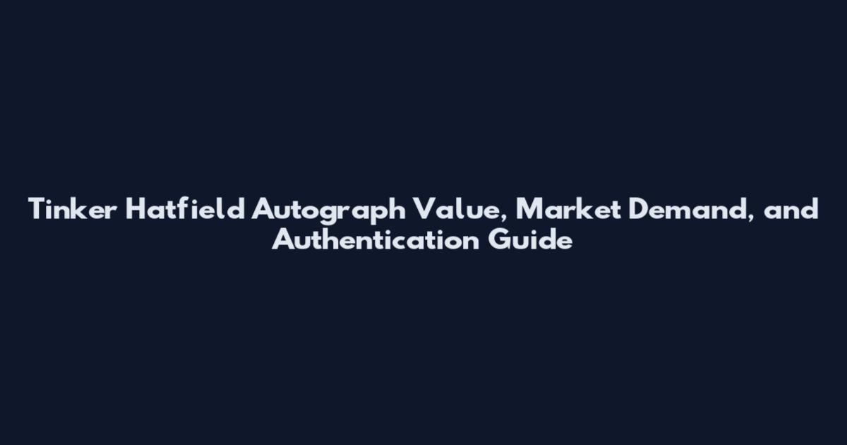 Tinker Hatfield Autograph Value, Market Demand, and Authentication Guide