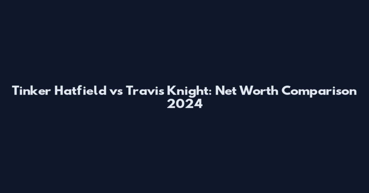 Tinker Hatfield vs Travis Knight: Net Worth Comparison 2024