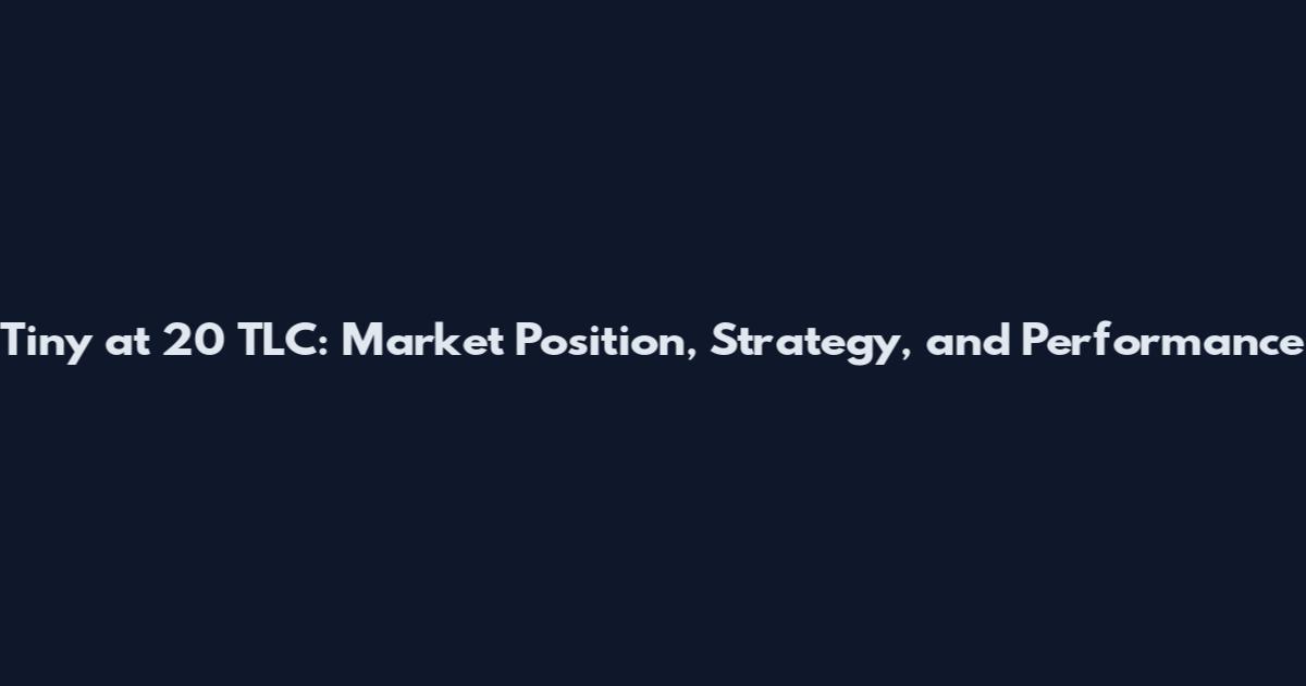 Tiny at 20 TLC: Market Position, Strategy, and Performance