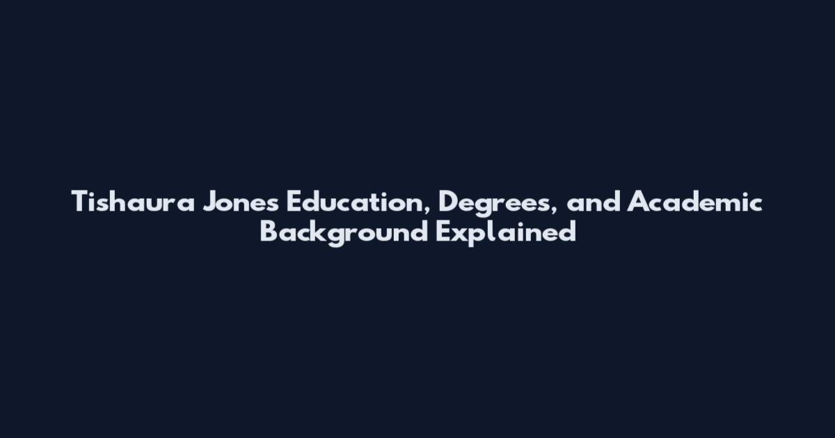 Tishaura Jones Education, Degrees, and Academic Background Explained
