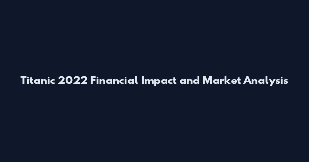 Titanic 2022 Financial Impact and Market Analysis