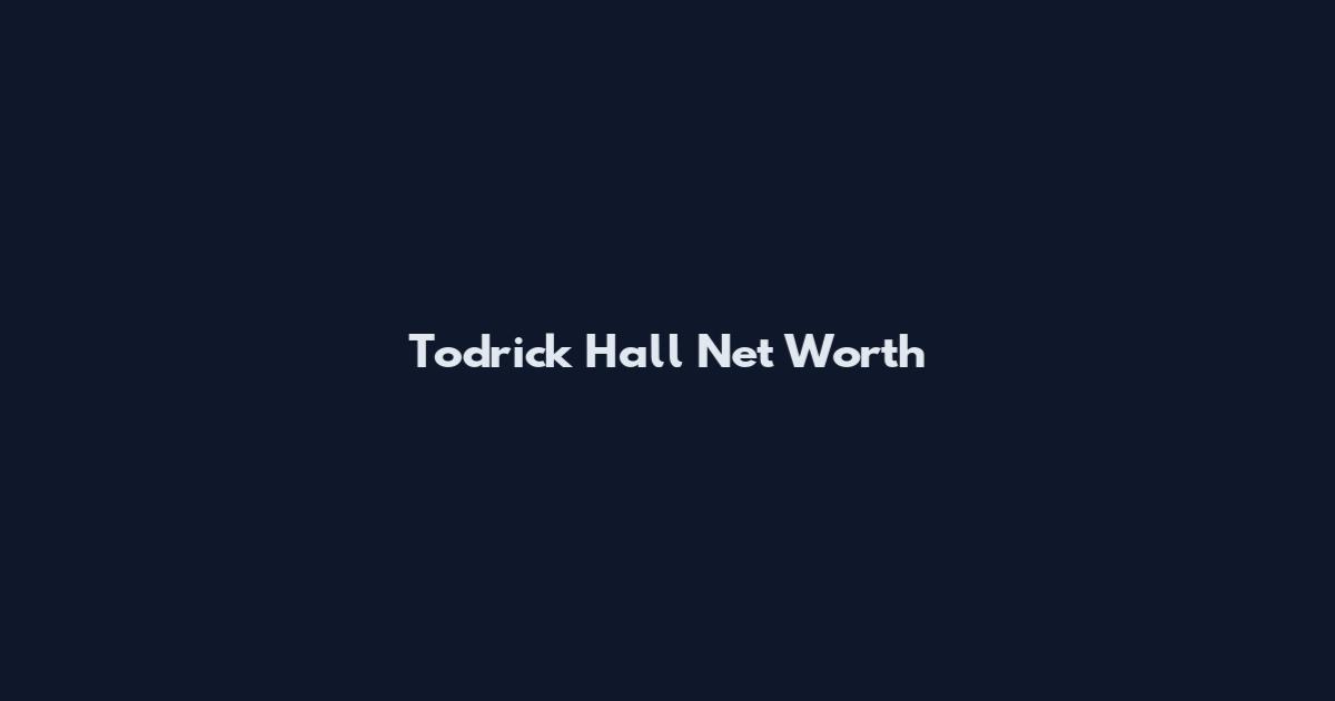 Todrick Hall Net Worth