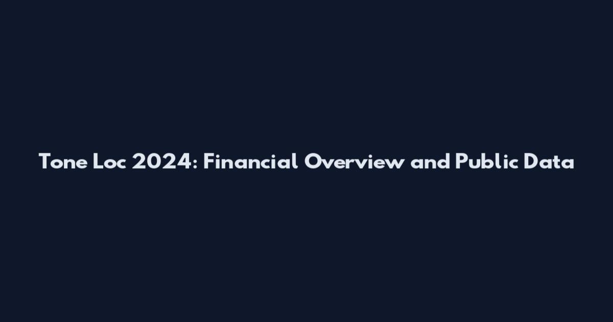 Tone Loc 2024: Financial Overview and Public Data