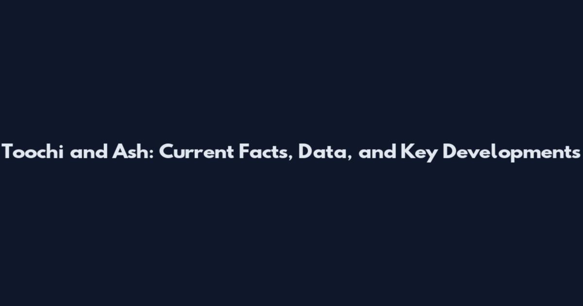 Toochi and Ash: Current Facts, Data, and Key Developments