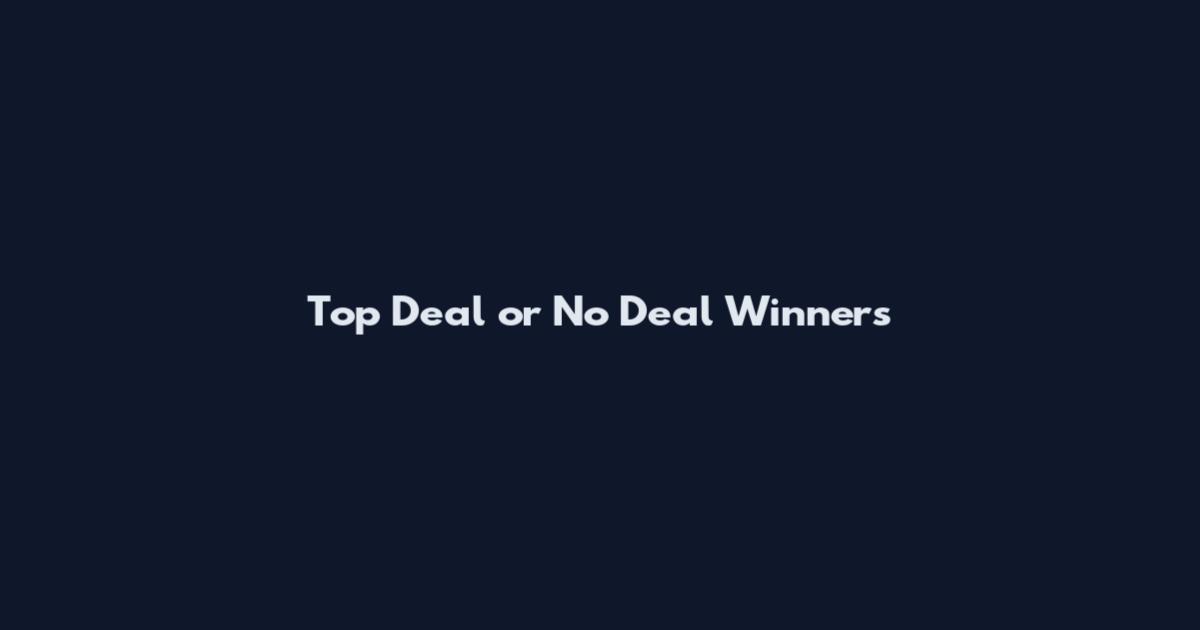 Top Deal or No Deal Winners