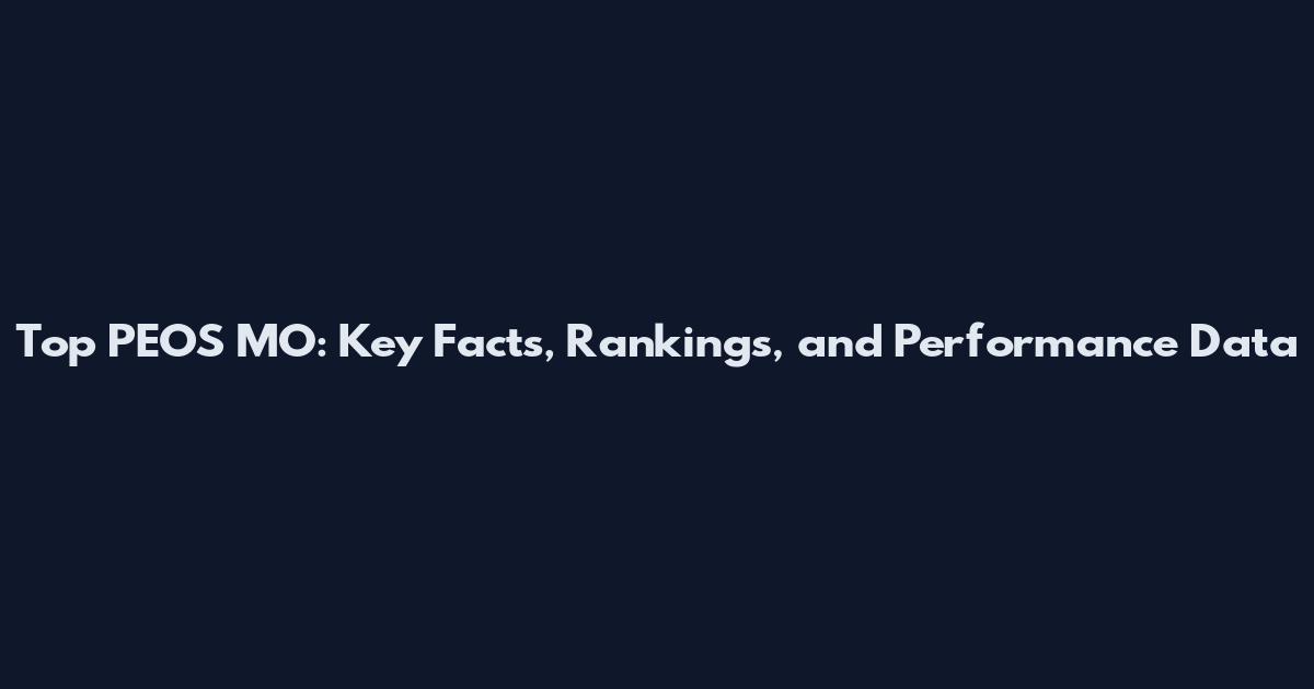 Top PEOS MO: Key Facts, Rankings, and Performance Data