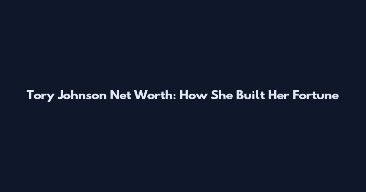 Tory Johnson Net Worth: How She Built Her Fortune